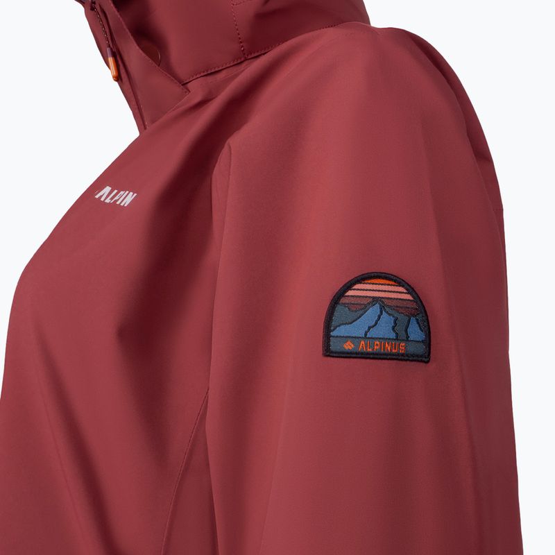 Płaszcz przeciwdeszczowy damski Alpinus Urmia ceglasty 3