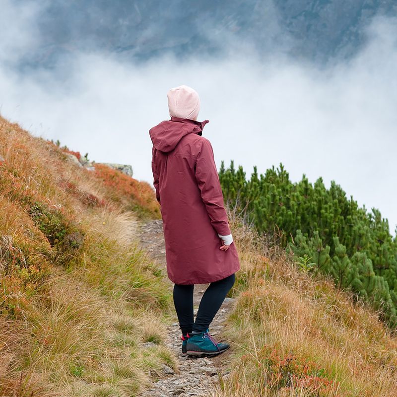 Płaszcz przeciwdeszczowy damski Alpinus Urmia ceglasty 9