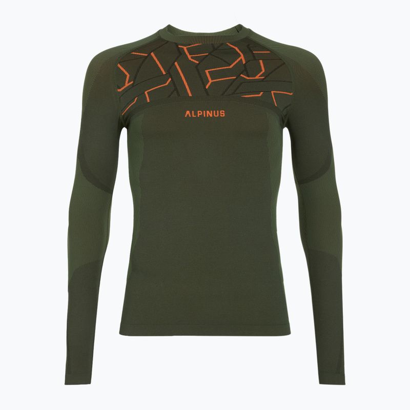 Komplet bielizny termoaktywnej męskiej Alpinus Tactical Gausdal Set zielony/pomarańczowy 11