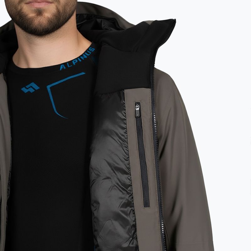 Płaszcz przeciwdeszczowy męski Alpinus Ararat oliwkowy 5