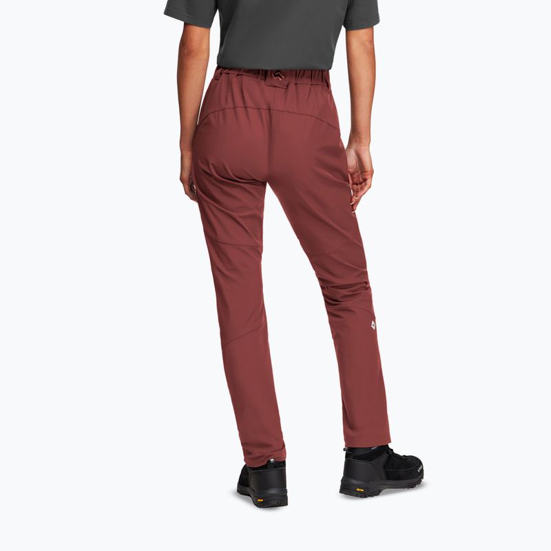 Spodnie trekkingowe damskie Alpinus Marmore bordowy 2