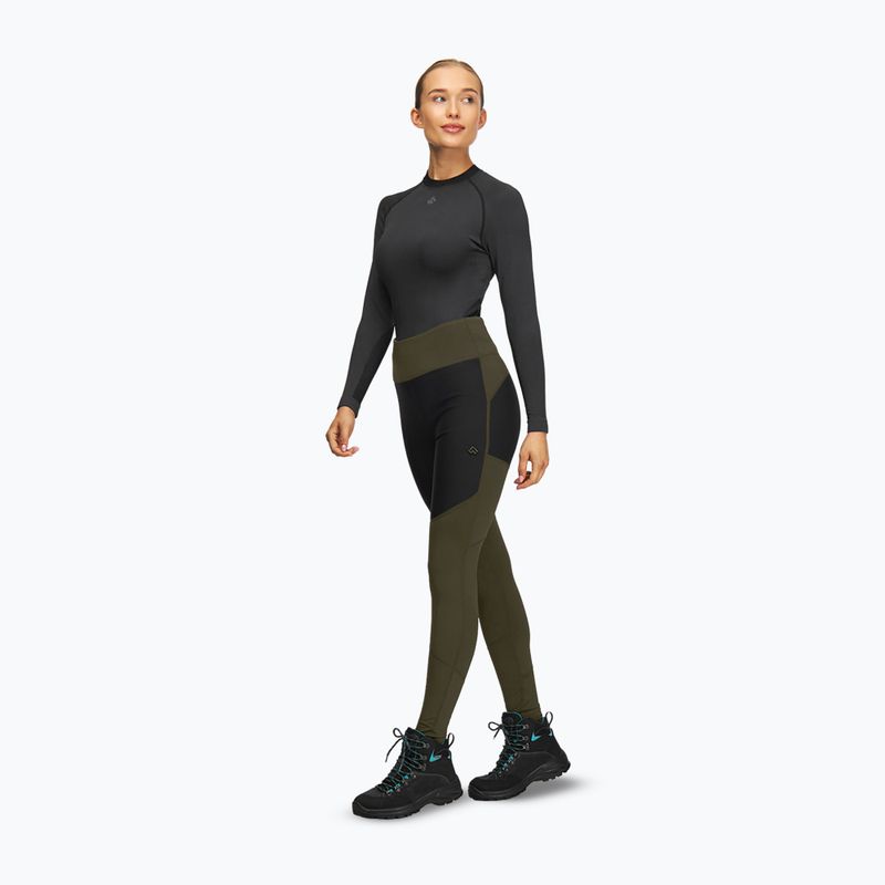 Legginsy damskie Alpinus Orta oliwkowy 2