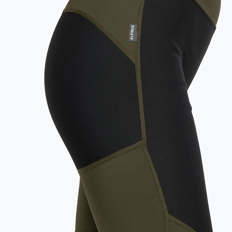 Legginsy damskie Alpinus Orta oliwkowy 5
