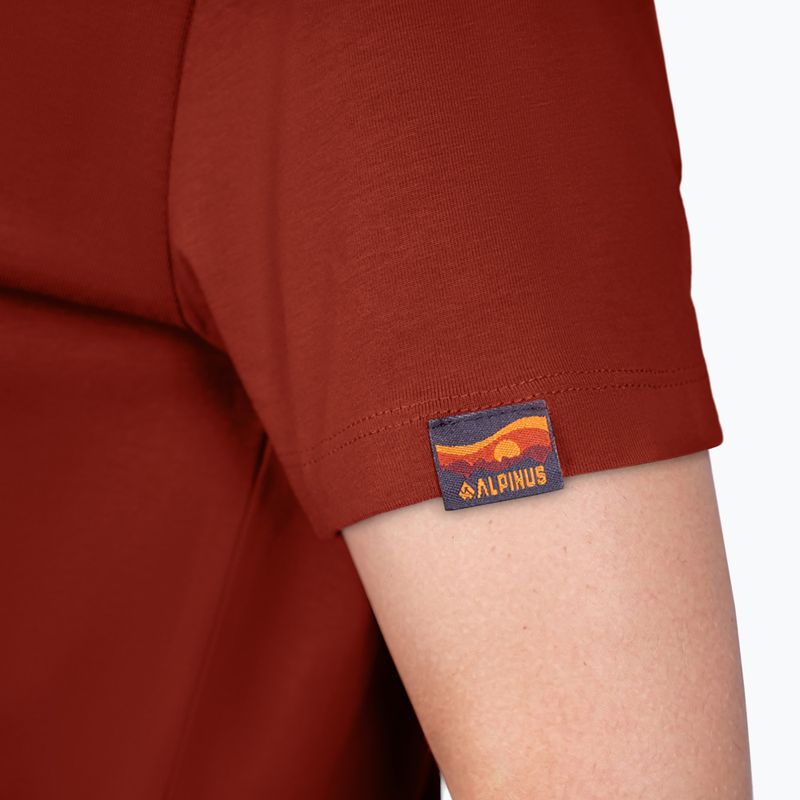 Koszulka trekkingowa damska Alpinus Dirna ceglasty 3