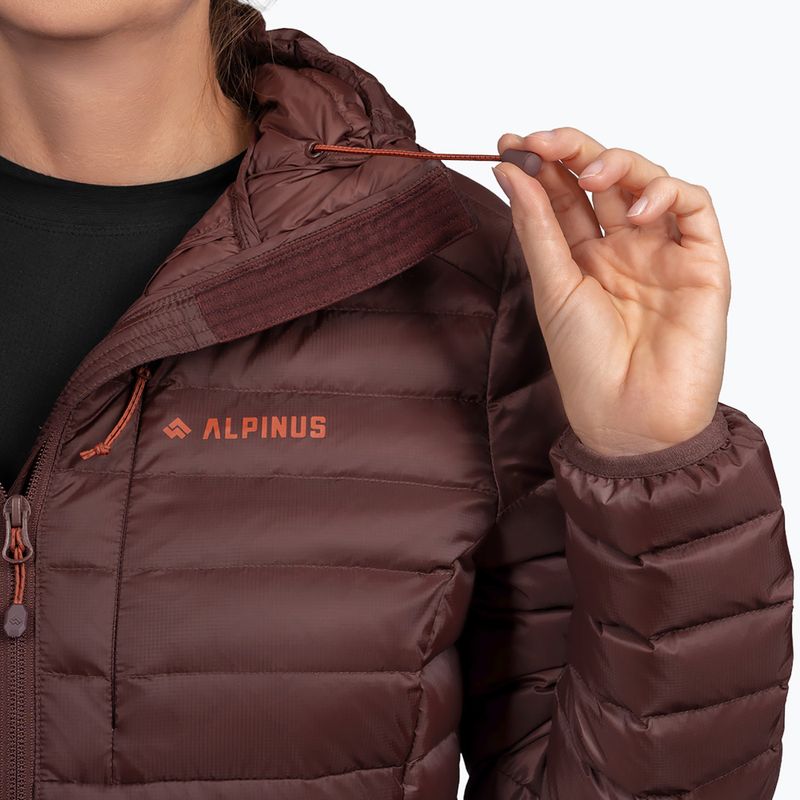 Kurtka puchowa damska Alpinus Kiruna brown 5