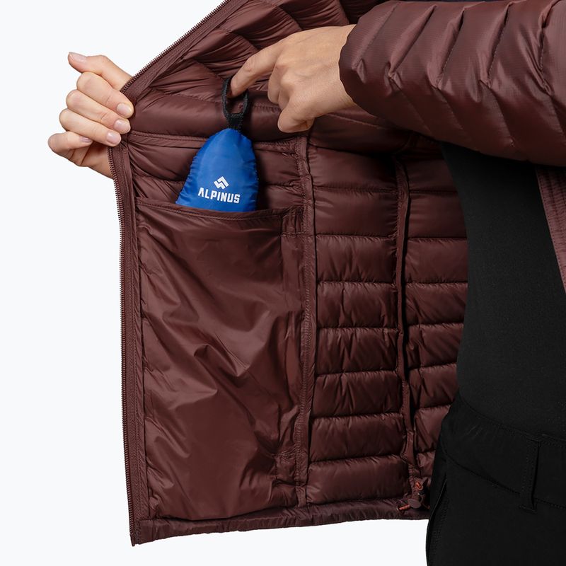 Kurtka puchowa damska Alpinus Kiruna brown 7
