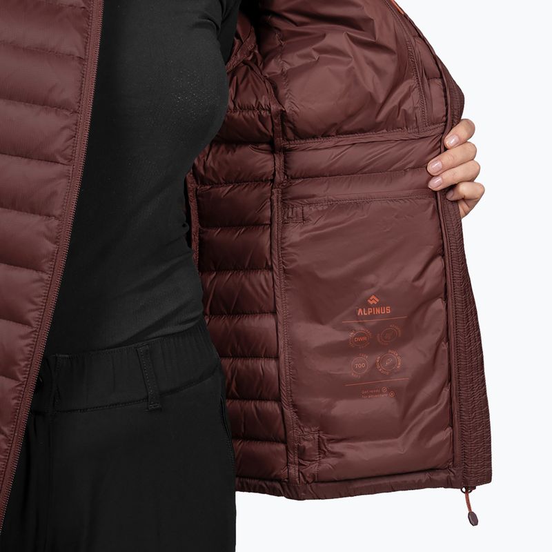 Kurtka puchowa damska Alpinus Kiruna brown 8