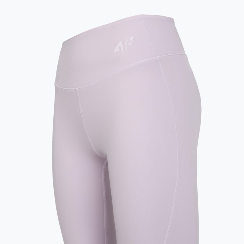 Legginsy treningowe damskie 4F Solar Punk FNK F404 light violet 3