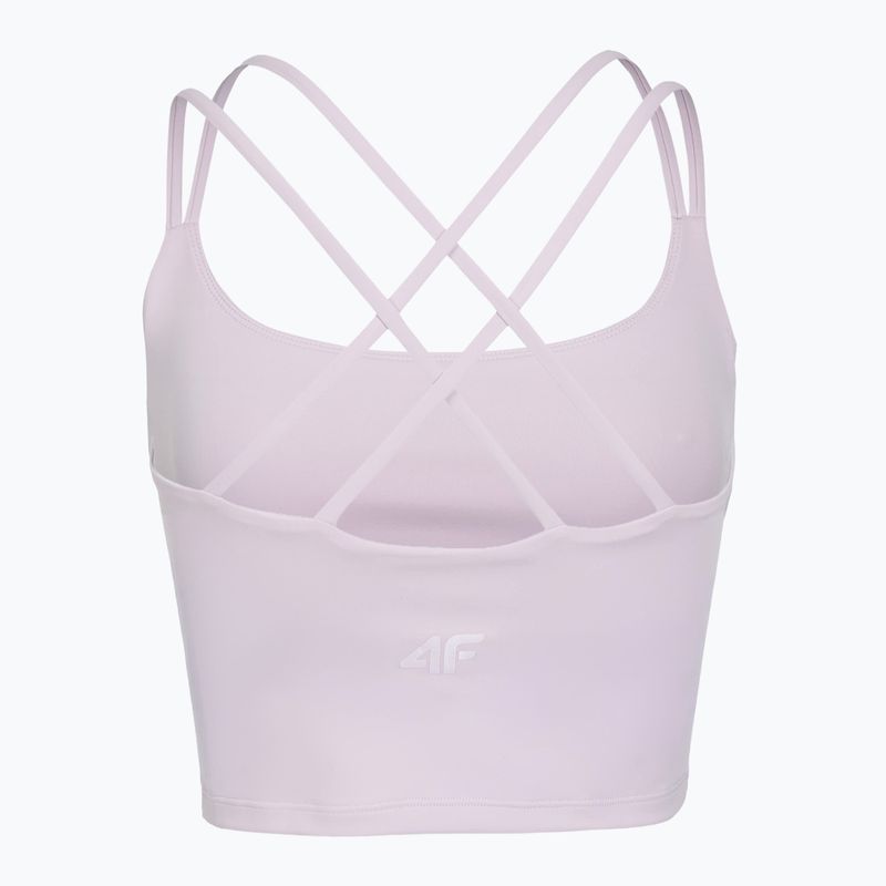 Koszulka treningowa damska 4F Solar Punk FNK F0745 light violet 2