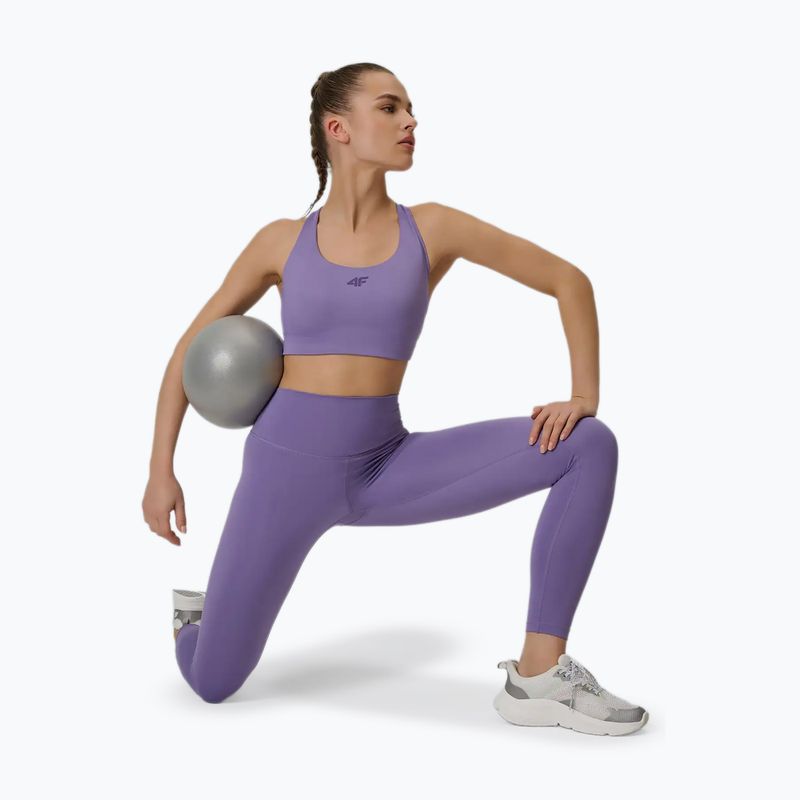 Biustonosz treningowy 4F Multiactive F222 violet 7