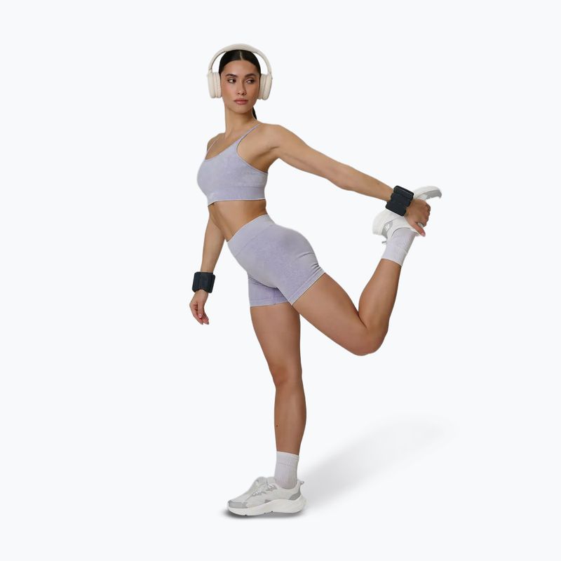 Biustonosz treningowy 4F Solar Punk F203 violet allover 6