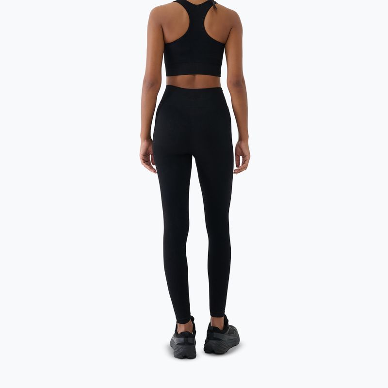 Legginsy treningowe damskie 4F Multiactive FNK F420 deep black 3