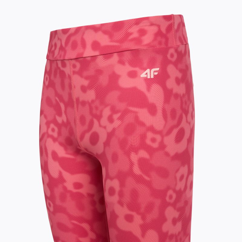 Legginsy dziecięce 4F The Color'S Energy FNK F432 light pink allover 3
