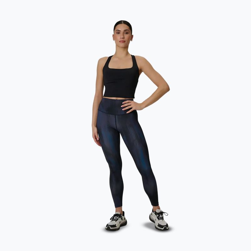 Legginsy treningowe damskie 4F Solar Punk FNK F454 sea green allover 2