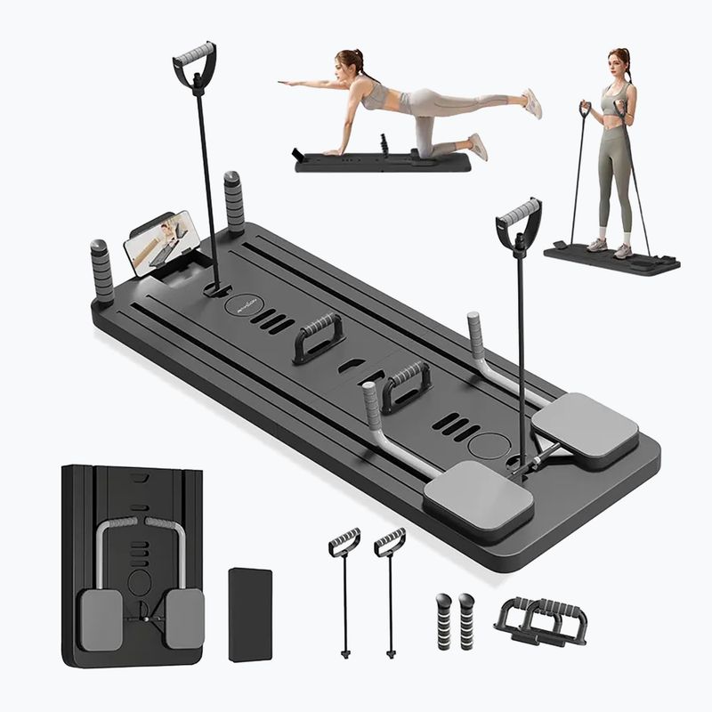 Reformer do pilatesu Extralink DNXGHJNKERMLPM Black 2