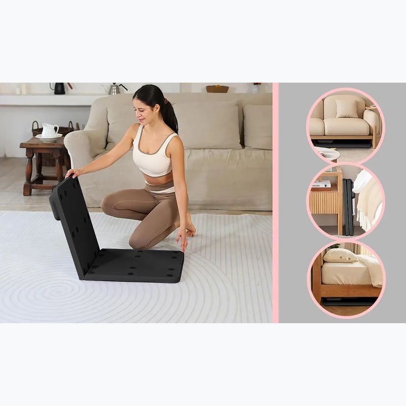 Reformer do pilatesu Extralink DNXGHJNKERMLPM Black 6