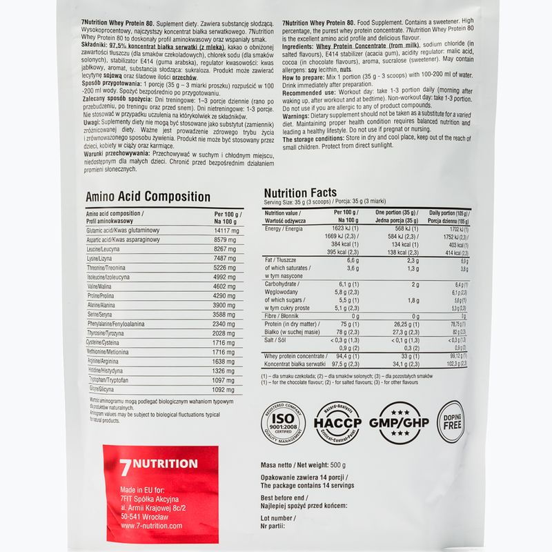 Whey 7Nutrition Protein 80 500 g Carmel 2