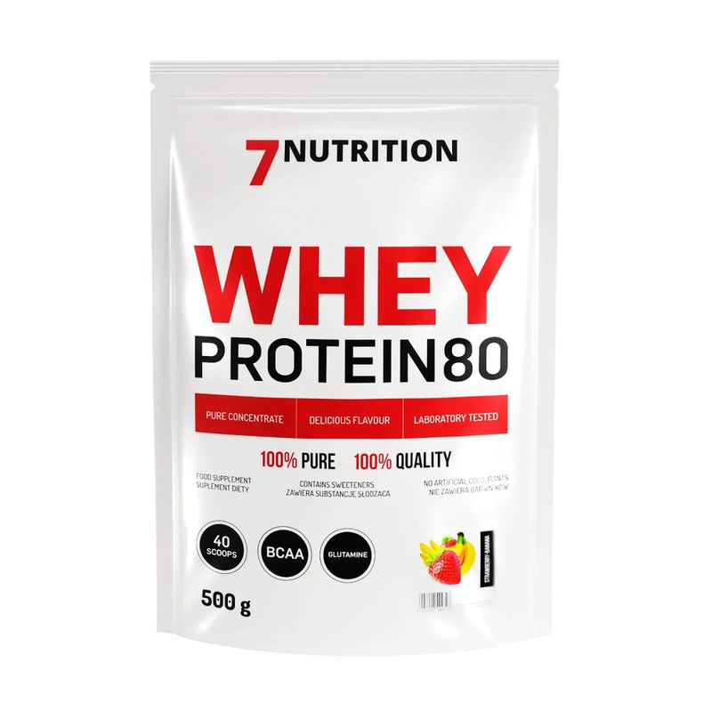 Whey 7Nutrition Protein 80 500 g Strawberry Banana