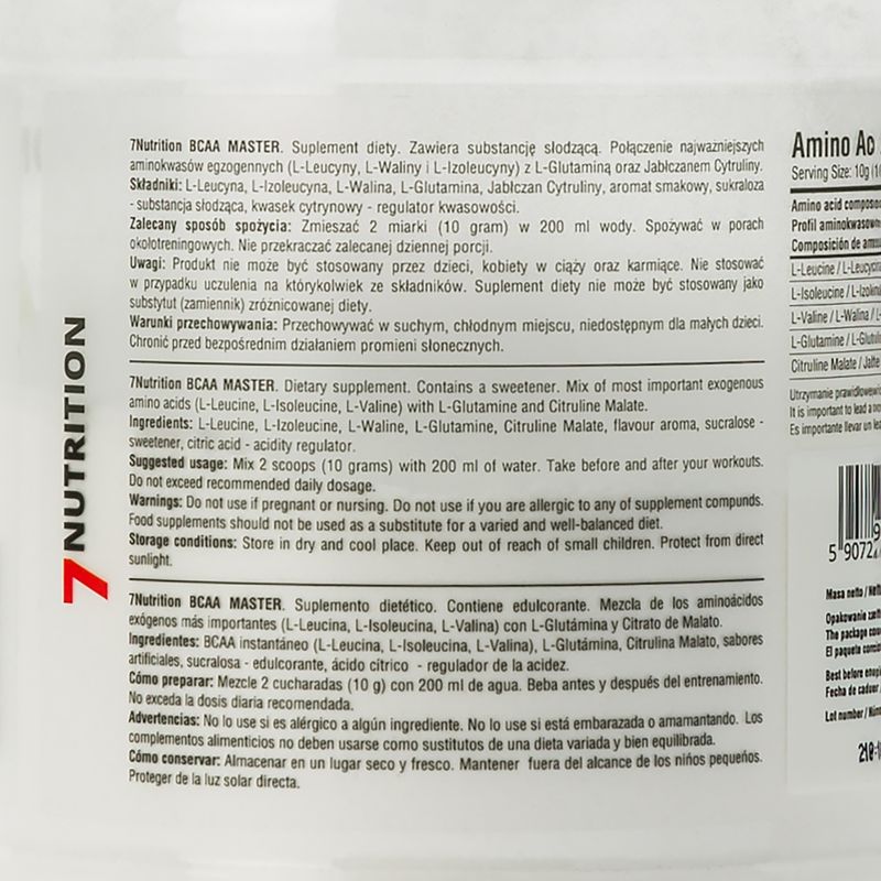 BCAA 7Nutrition Master 500 g Lemon 2