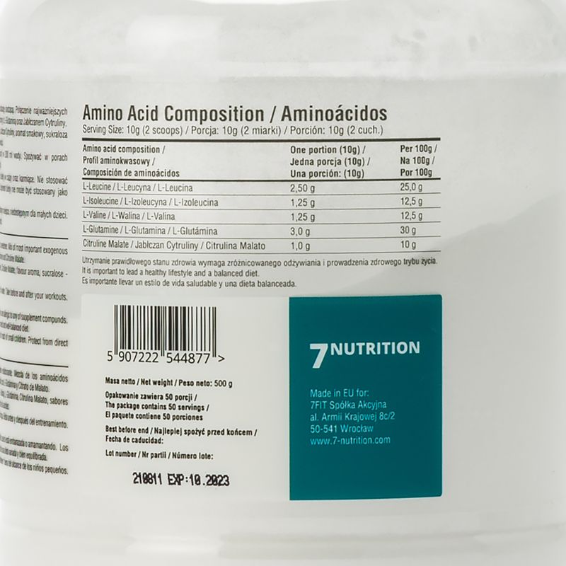 BCAA 7Nutrition Master 500 g Lemon 3