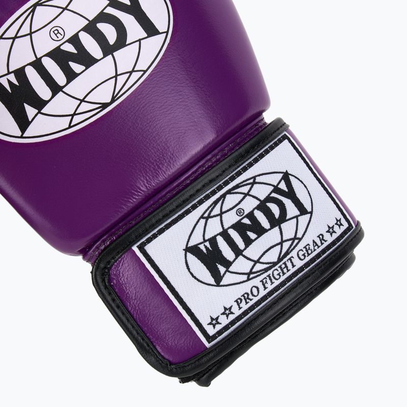 Rękawice bokserskie WINDY Classic Genuine Leather purple 6
