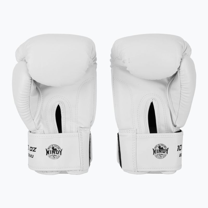 Rękawice bokserskie WINDY Classic Synthetic Leather white 3