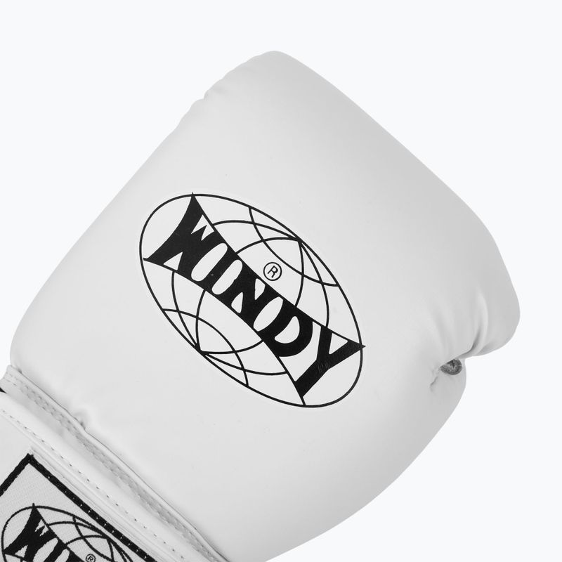 Rękawice bokserskie WINDY Classic Synthetic Leather white 5