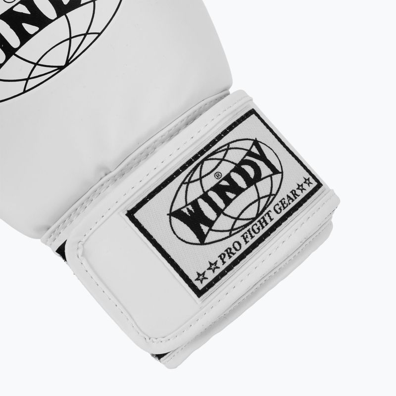 Rękawice bokserskie WINDY Classic Synthetic Leather white 6