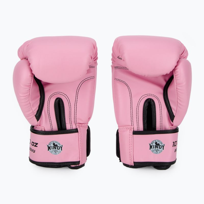 Rękawice bokserskie WINDY Classic Synthetic Leather pink 3
