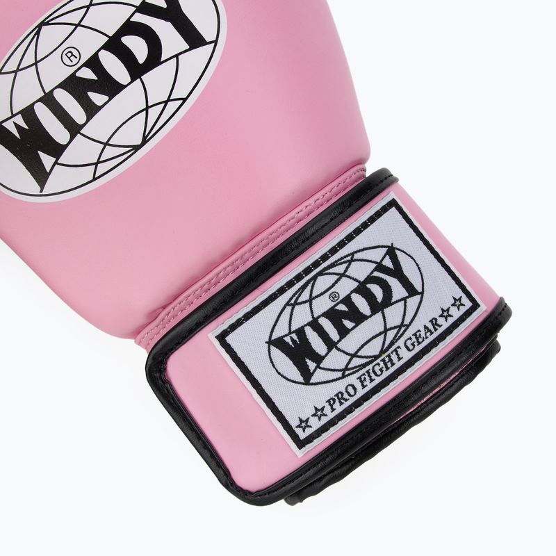 Rękawice bokserskie WINDY Classic Synthetic Leather pink 6