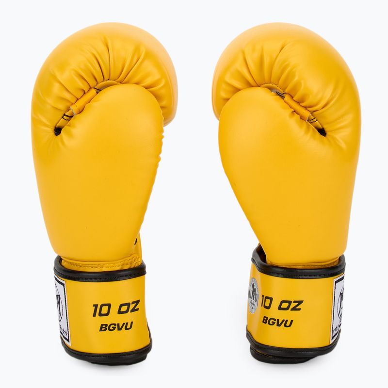 Rękawice bokserskie WINDY Classic Synthetic Leather yellow 4