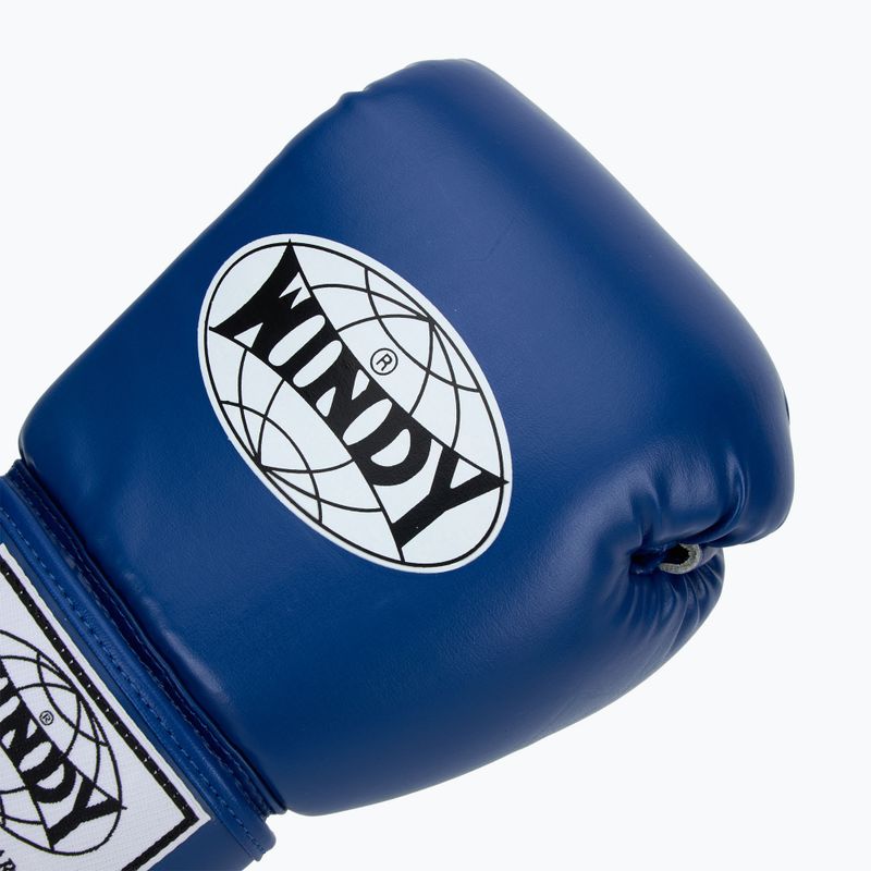 Rękawice bokserskie WINDY Classic Synthetic Leather blue 5