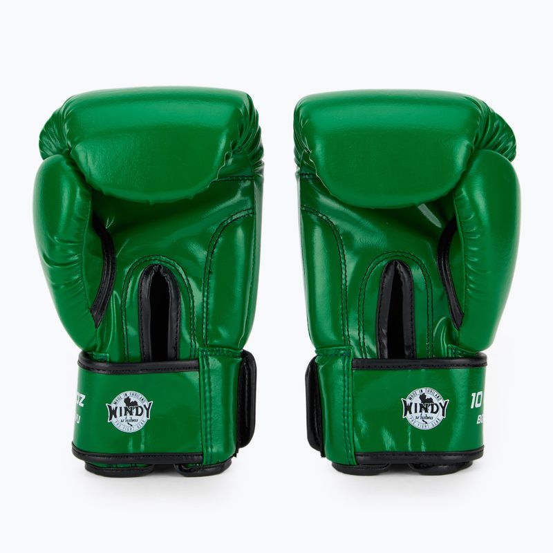 Rękawice bokserskie WINDY Classic Synthetic Leather green 3