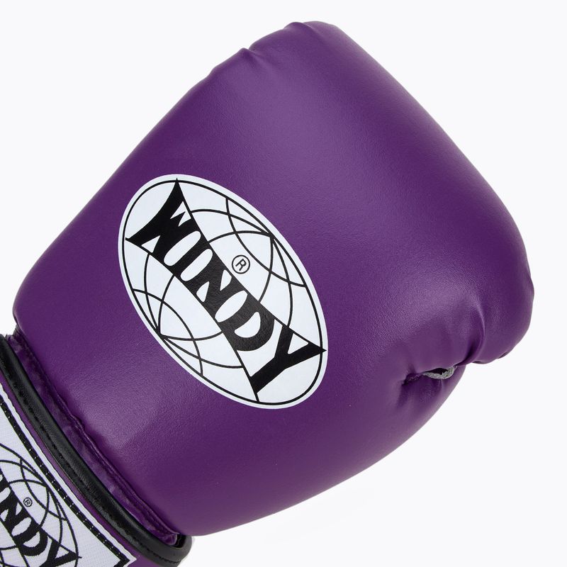 Rękawice bokserskie WINDY Classic Synthetic Leather purple 5