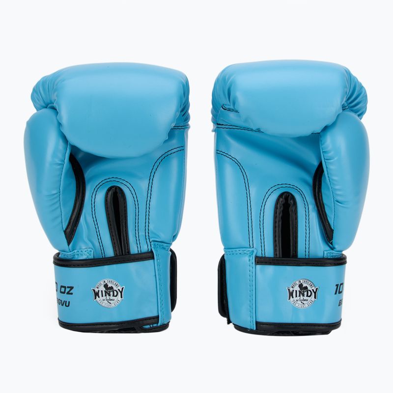 Rękawice bokserskie WINDY Classic Synthetic Leather sky blue 3
