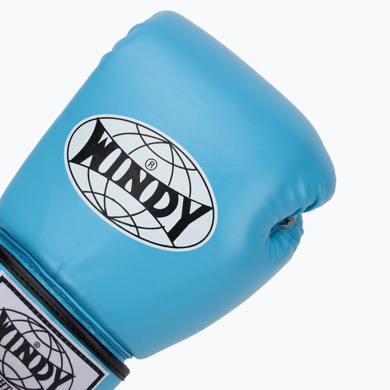 Rękawice bokserskie WINDY Classic Synthetic Leather sky blue 5