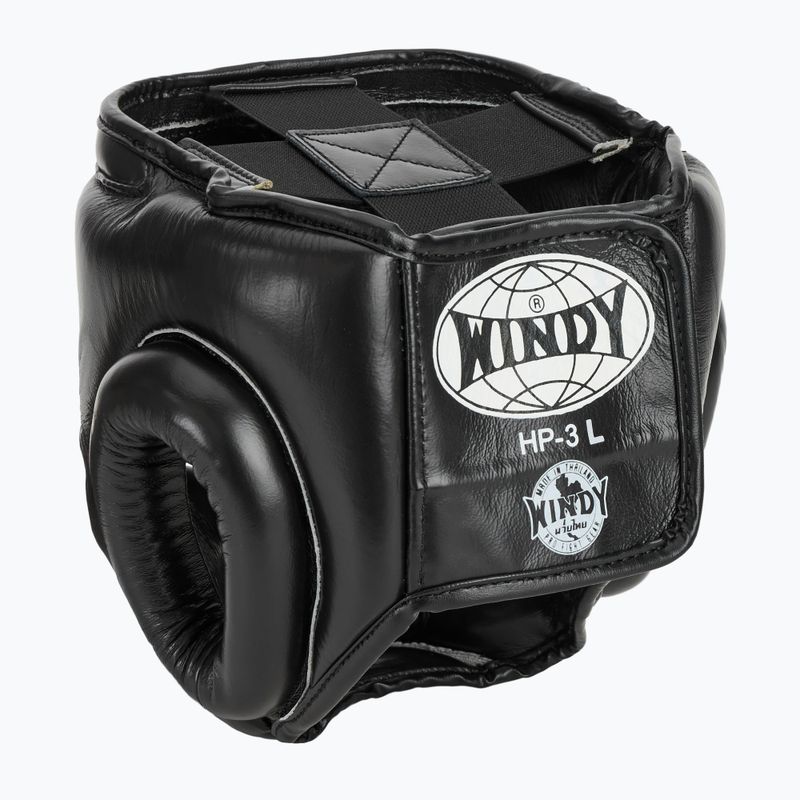 Kask bokserski WINDY Genuine Leather black 3