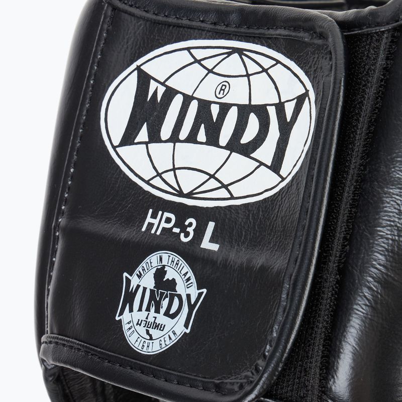 Kask bokserski WINDY Genuine Leather black 4