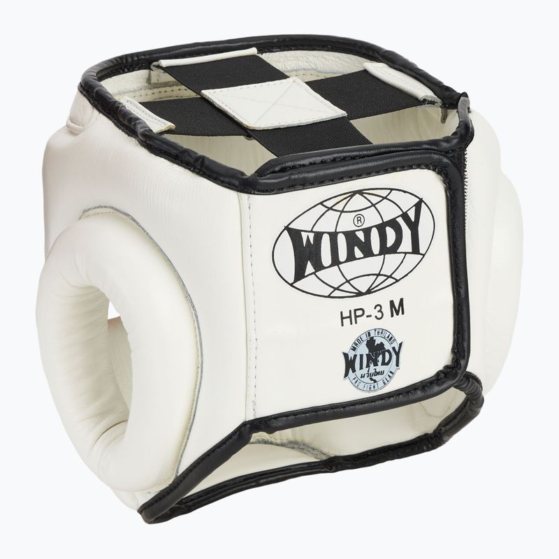Kask bokserski WINDY Genuine Leather white 3