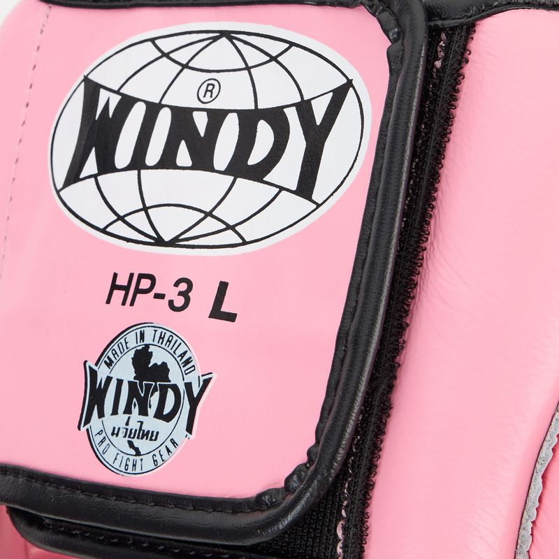 Kask bokserski WINDY Genuine Leather pink 4