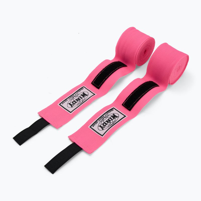 Bandaże bokserskie Windy HW-2 450 cm pink 2