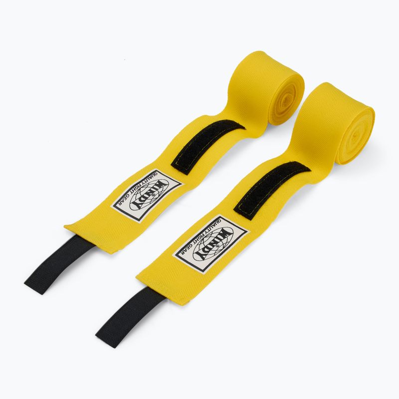 Bandaże bokserskie Windy HW-2 450 cm yellow 2