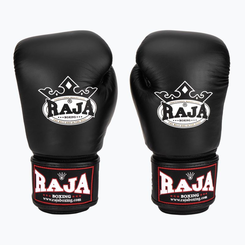 Rękawice bokserskie RAJA BOXING Single Standard Genuine Leather black 2