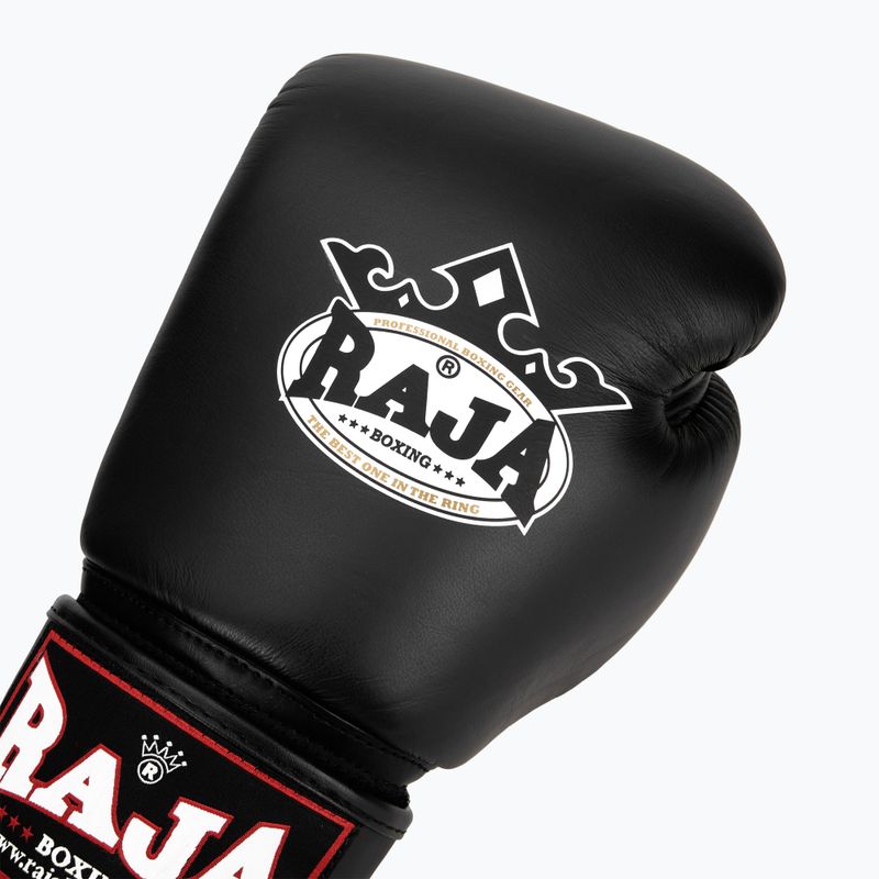 Rękawice bokserskie RAJA BOXING Single Standard Genuine Leather black 5
