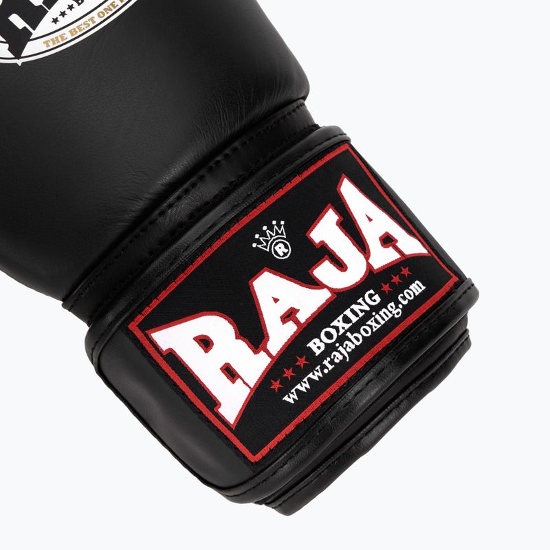 Rękawice bokserskie RAJA BOXING Single Standard Genuine Leather black 6