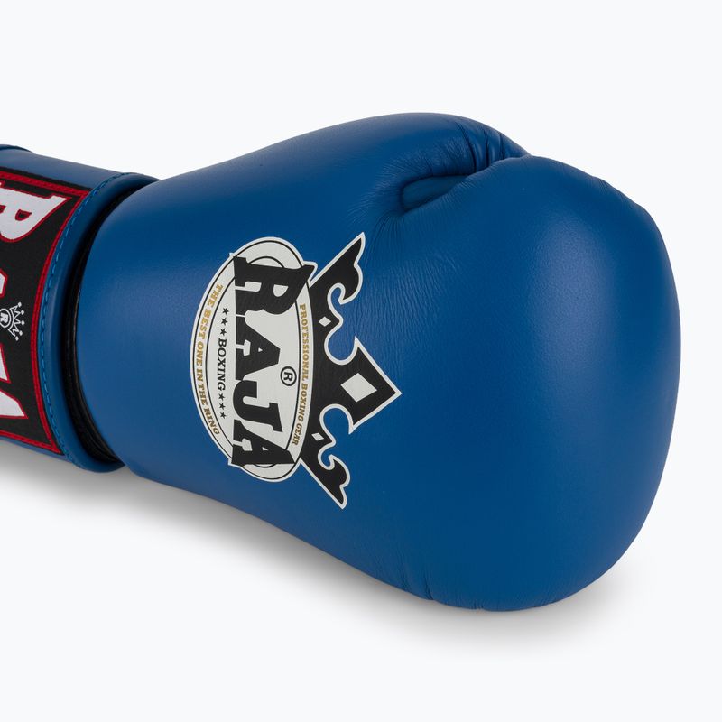 Rękawice bokserskie RAJA BOXING Single Standard Genuine Leather blue 5