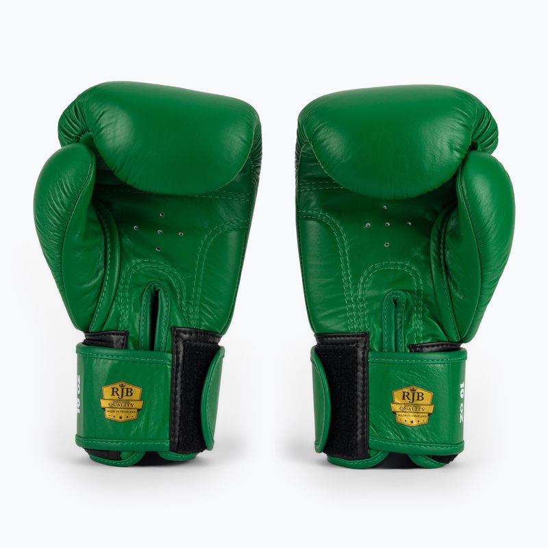 Rękawice bokserskie RAJA BOXING Single Standard Genuine Leather green 3