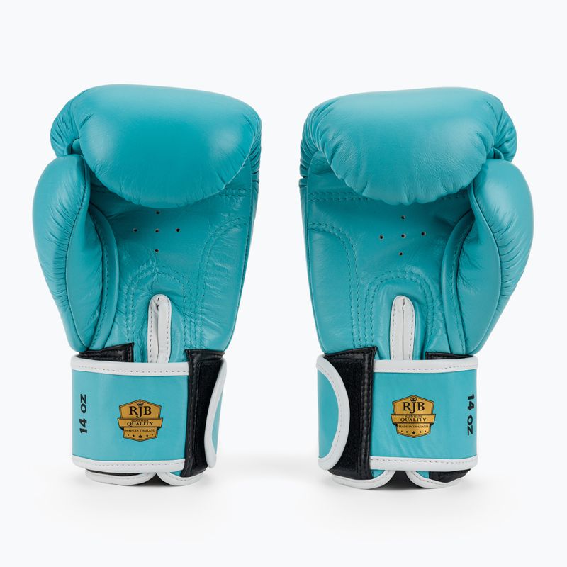 Rękawice bokserskie RAJA BOXING Single Standard Genuine Leather light blue 3