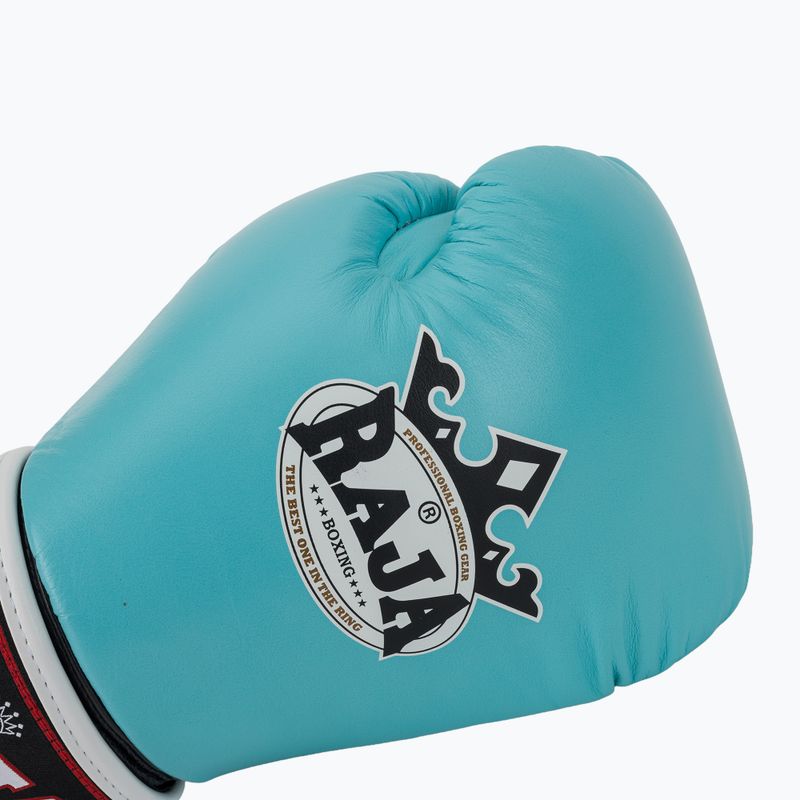 Rękawice bokserskie RAJA BOXING Single Standard Genuine Leather light blue 5