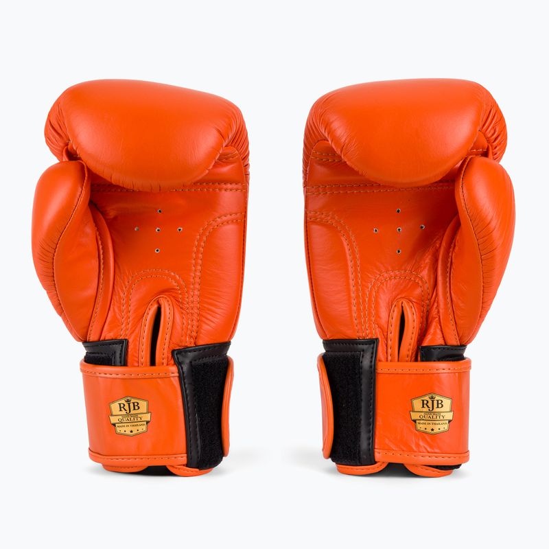 Rękawice bokserskie RAJA BOXING Single Standard Genuine Leather orange 3